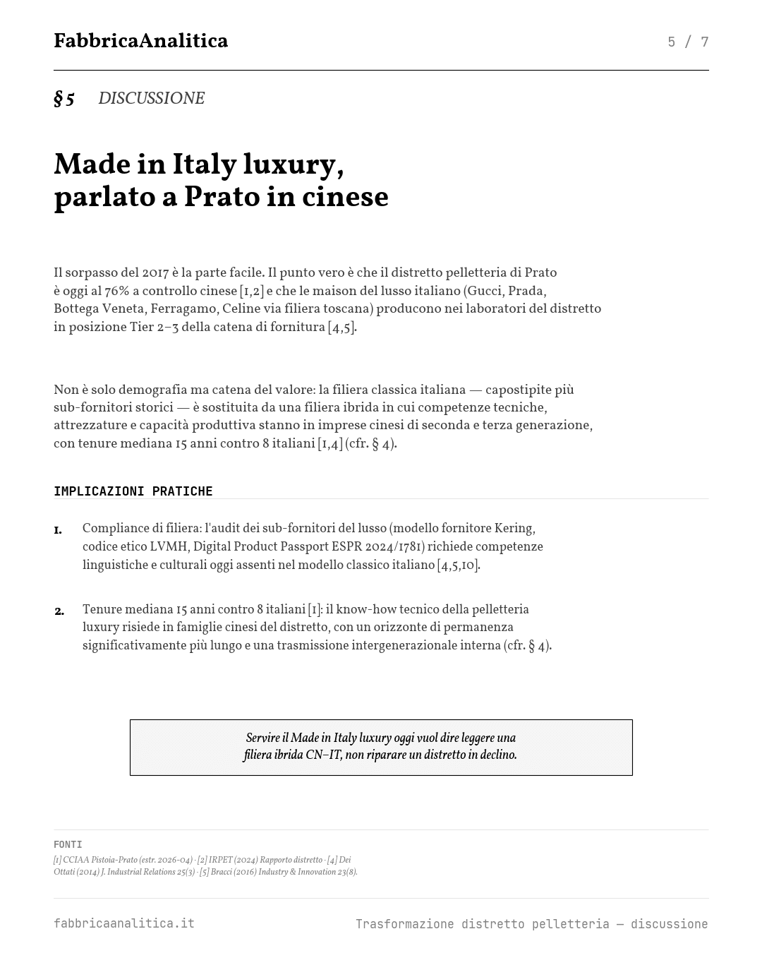 Slide 5 — studio distretto pelletteria Prato 2000–2025